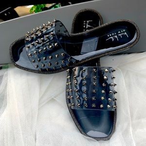 Nicole Miller Jelly Slide Sandals US size 11